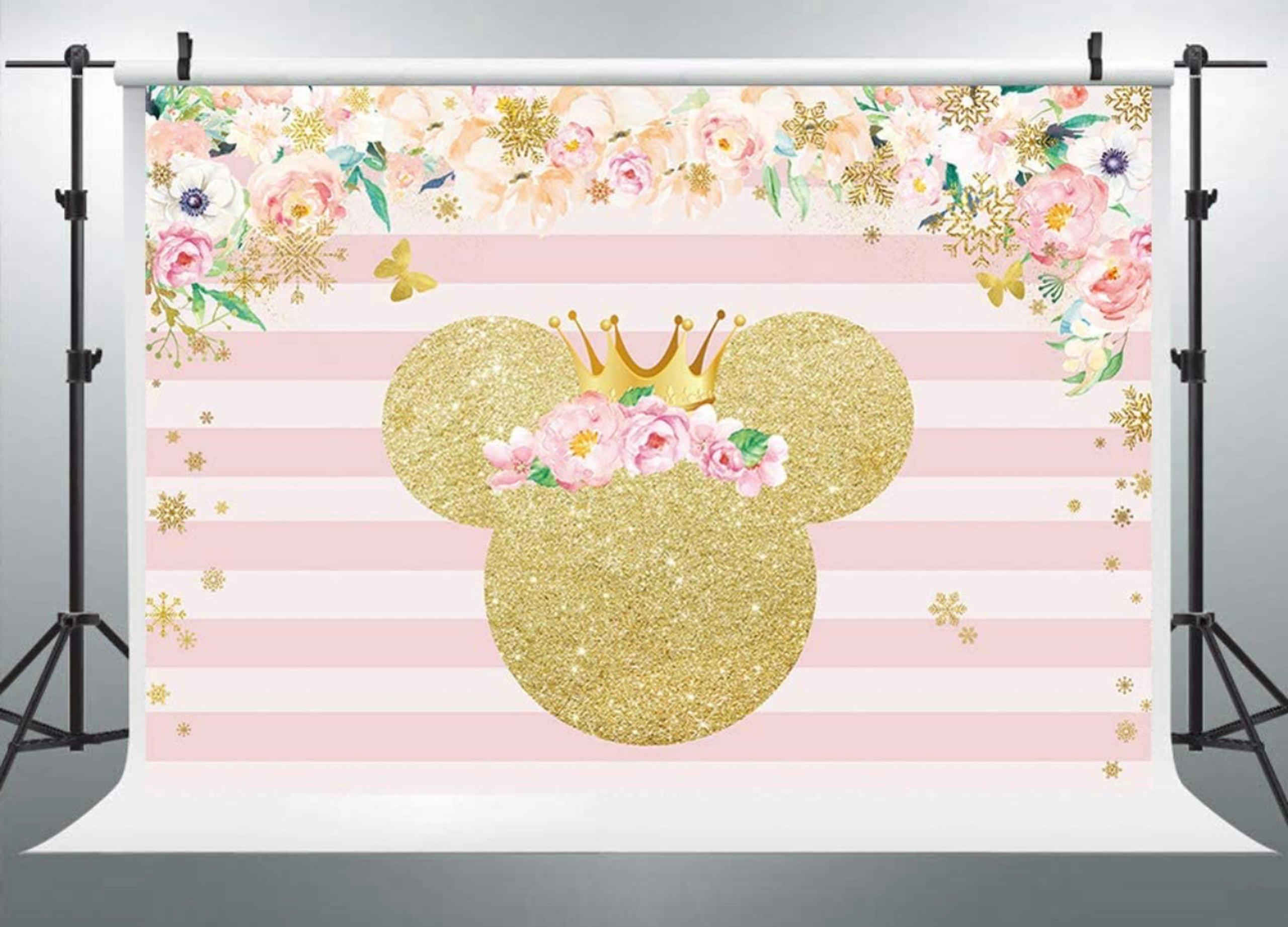 Minnie Mouse birthday backdrop
