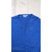 Peter Millar Mens L V-Neck Silk Cotton Cashmere Blend Sweater Blue Golf Pullover