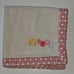 Chick Pea Ribbed Caterpillar Fleece Baby Blanket Pink White Polka Dot Trim 30x30