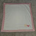 Chick Pea Ribbed Caterpillar Fleece Baby Blanket Pink White Polka Dot Trim 30x30
