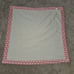 Chick Pea Ribbed Caterpillar Fleece Baby Blanket Pink White Polka Dot Trim 30x30