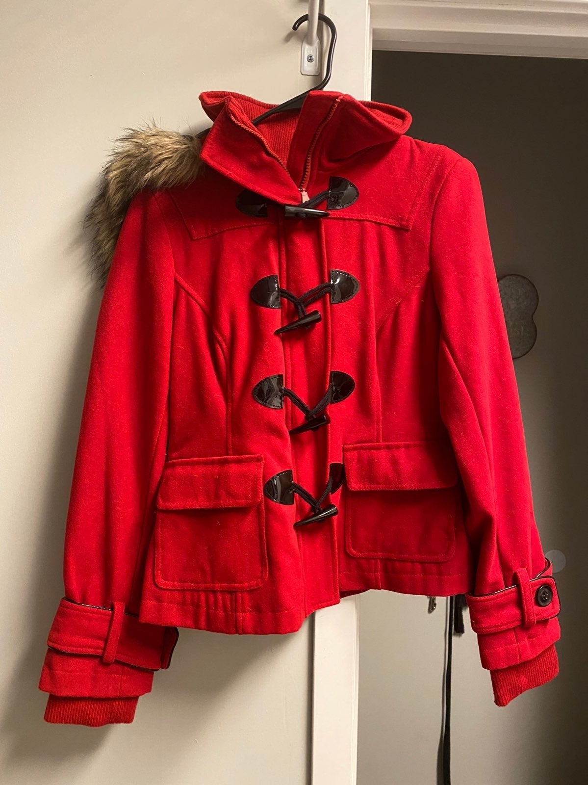 Red Pea Coat