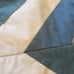 Handmade Diamond Quilt Multi Colored Twin Size Vintage