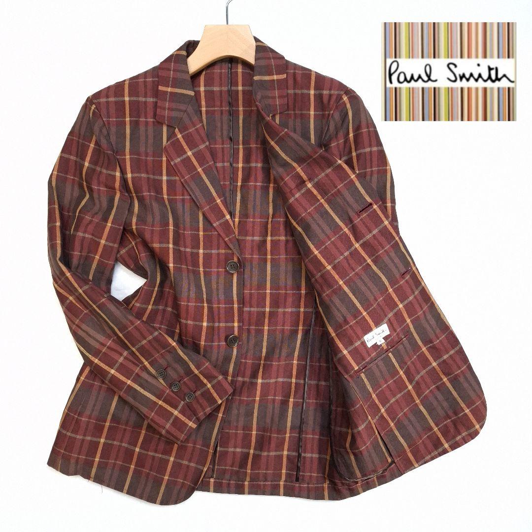 【Excellent Condition】Paul Smith Linen Blend Check Blazer Size S