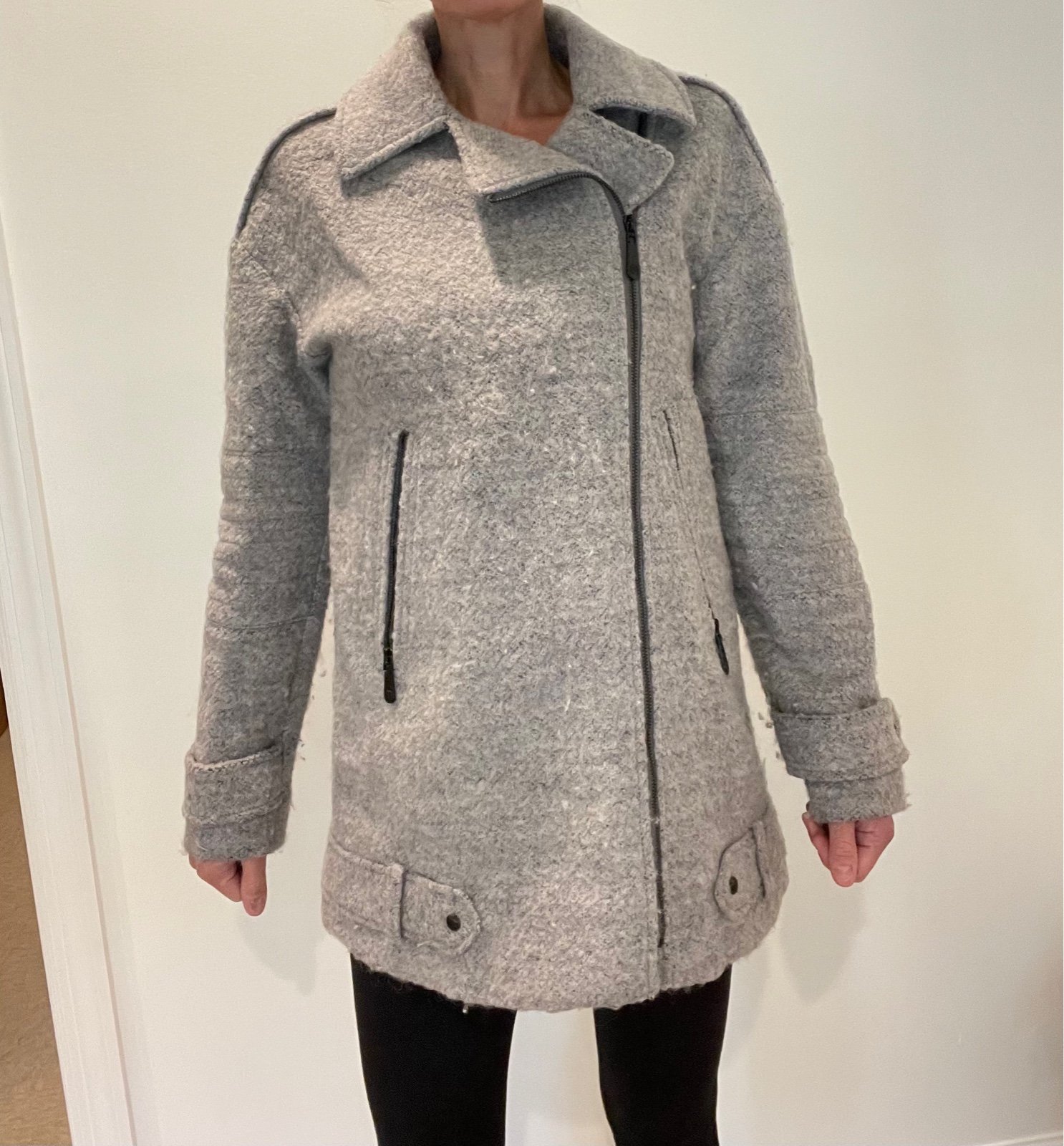 Vince Camuto light gray wool winter coat