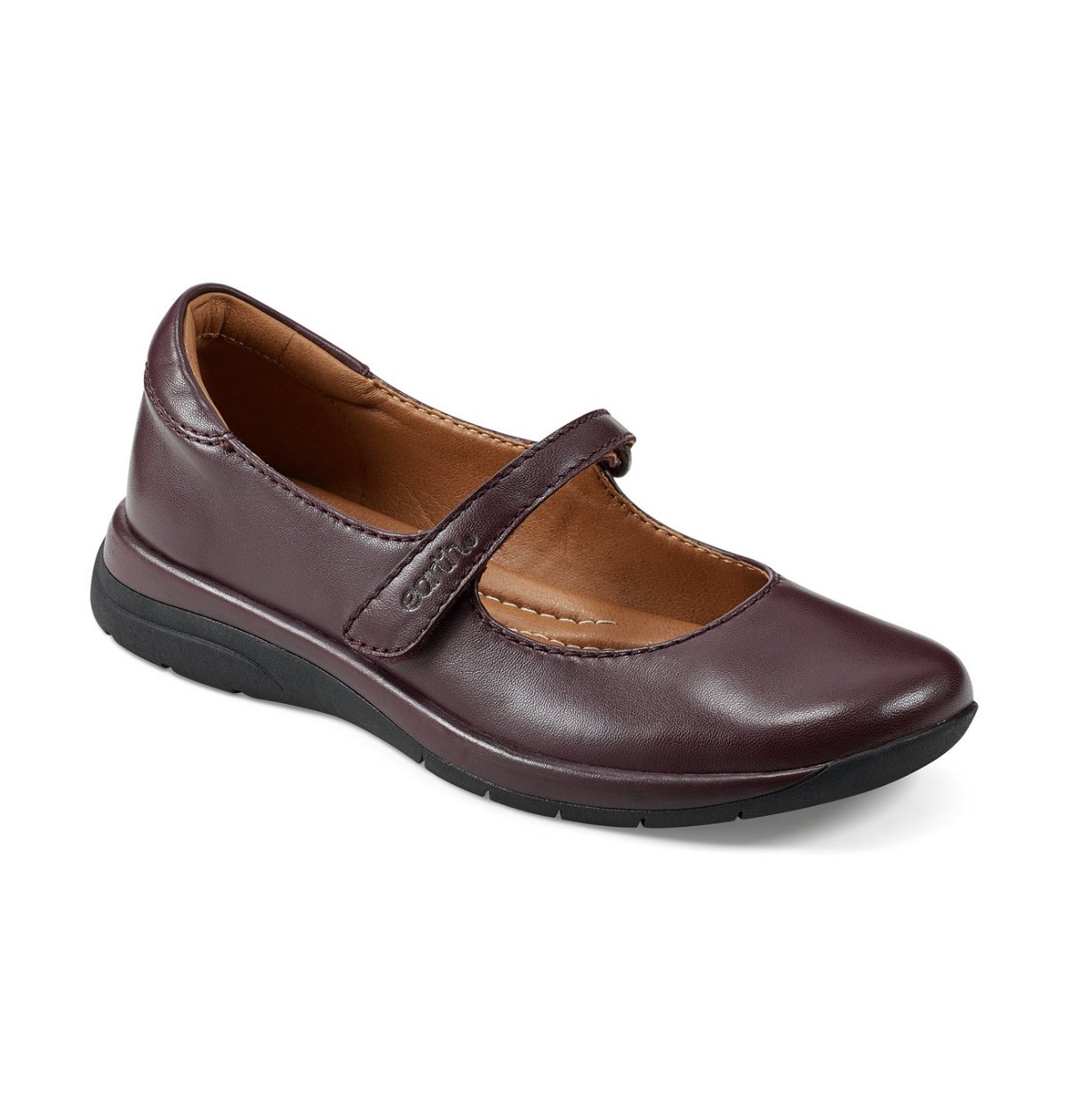 Earth Women’s Tose Mary Jane Ballet Flats with Memory Foam 9M Dark Red New