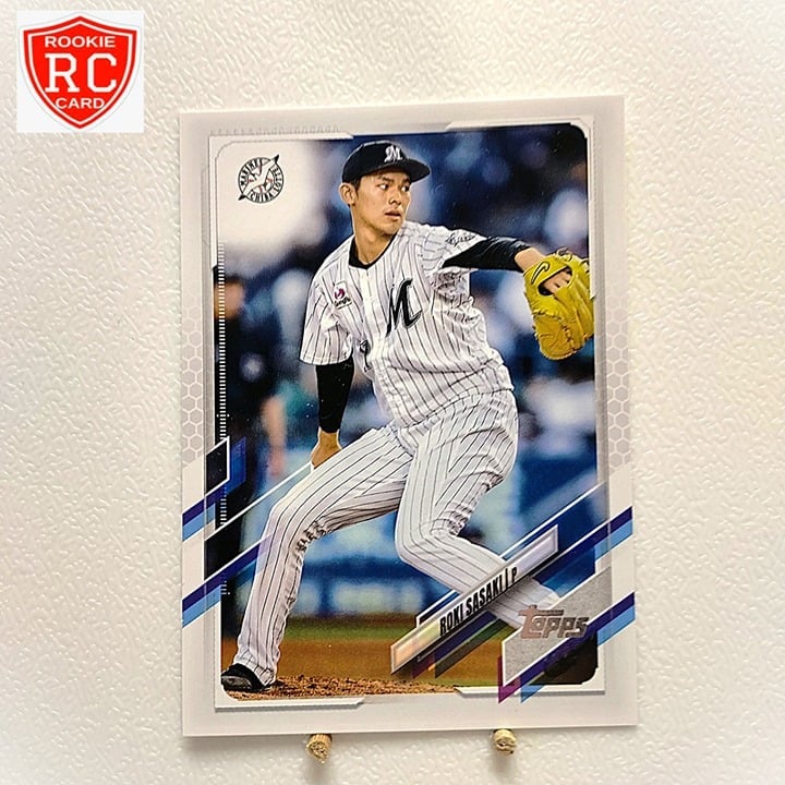 ROKI SASAKI PITCHER LA DODGERS FIRST REAL ROOKIE CARD #112 2021 TOPPS NPB MINT