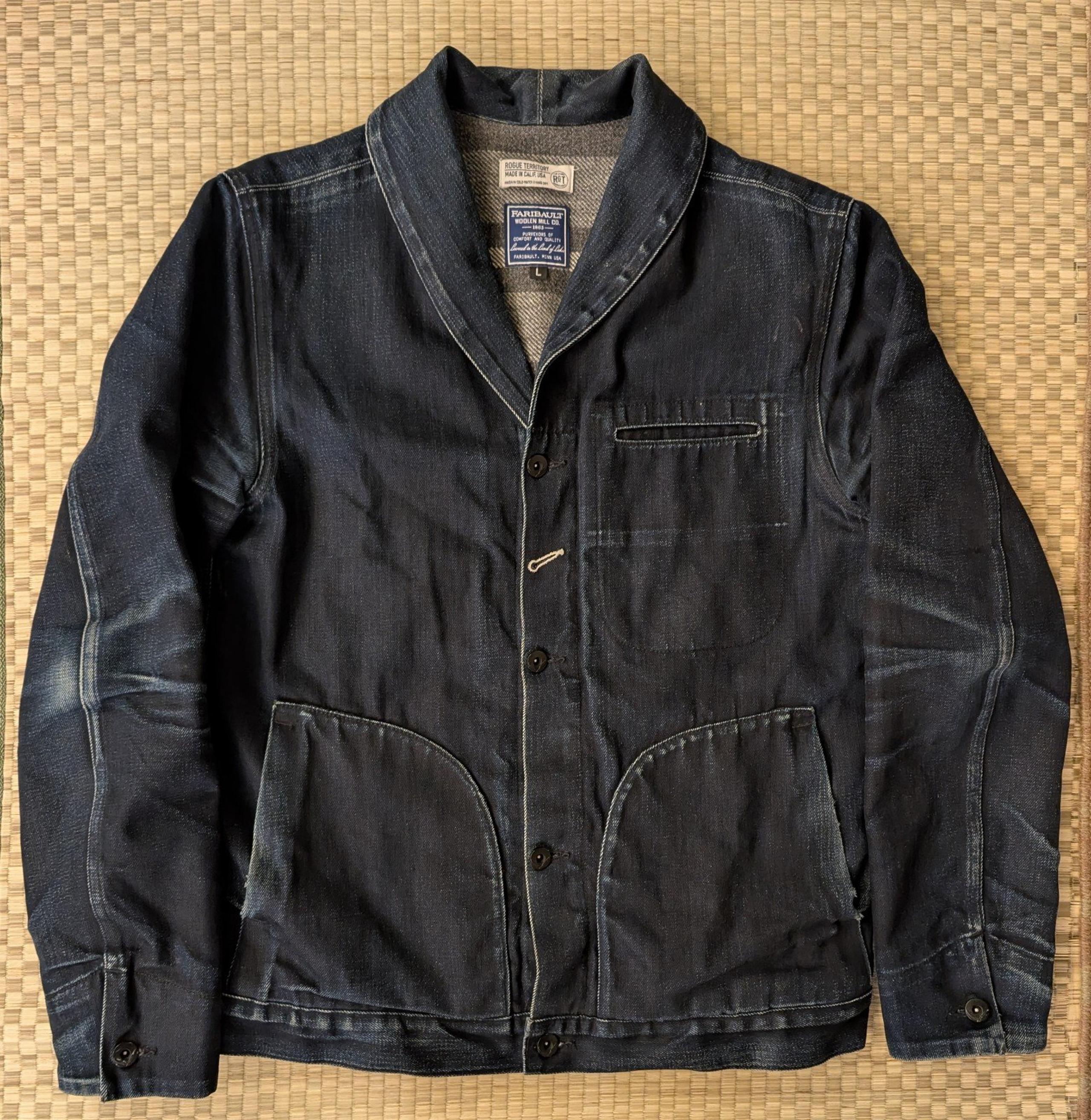 RARE Rogue Territory x Fairbault Shawl Collar Supply Jacket Men's Size Large