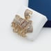 14K Gold Plated Cubic Zircon Pendant, INUS1BR246