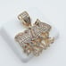 14K Gold Plated Cubic Zircon Pendant, INUS1BR246