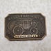 Vintage 1973 Wells Fargo Stagecoach Brass Belt Buckle