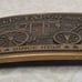 Vintage 1973 Wells Fargo Stagecoach Brass Belt Buckle