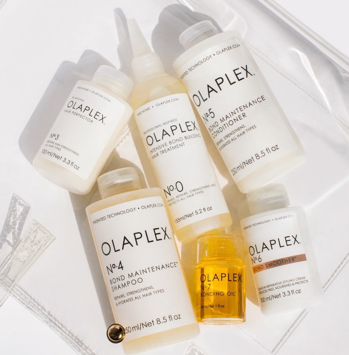 Olaplex No. 0, 3, 4, 5, 6, & 7 full set