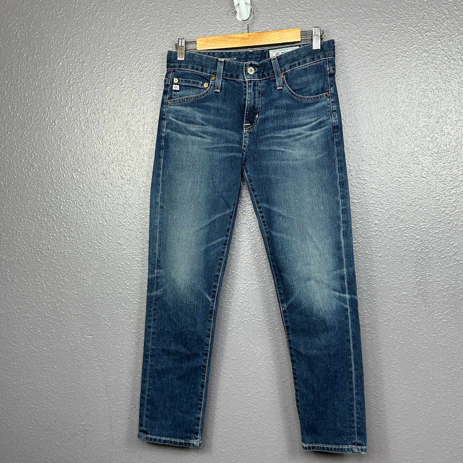 AG Jeans The Ex-Boyfriend Slim Slouchy Women’s 24R Dark Blue Stretch