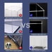 Acrylic Display Case, 11x9x11 Inch Cube Acrylic Boxes for Display, Clear Displa