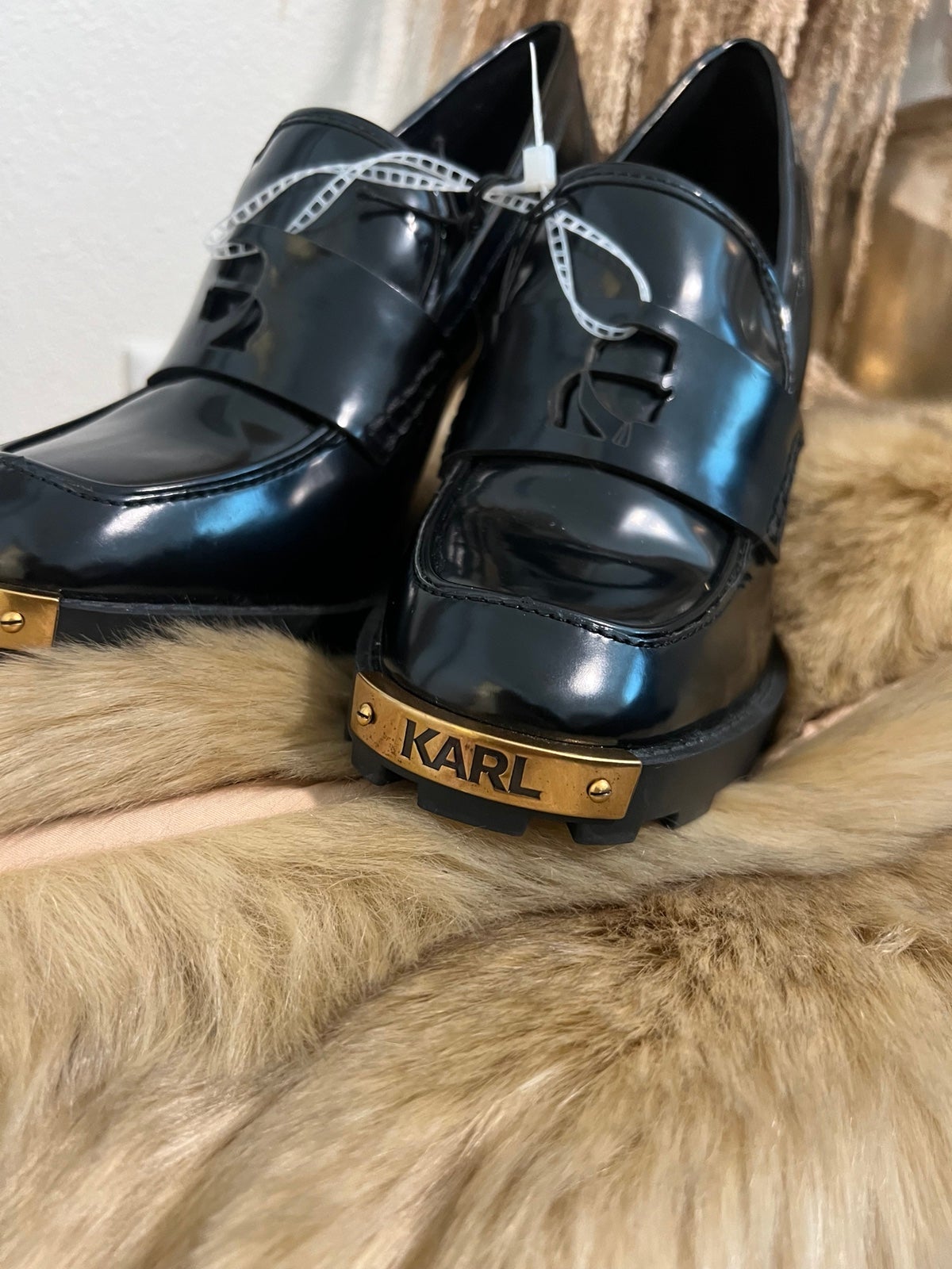 Karl Largerfeld heeled loafers 8