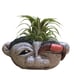 ****SOLD**** plant holder clay rock trol
