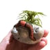 ****SOLD**** plant holder clay rock trol