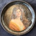 Vintage stegmaier brewing brunet lady tray
