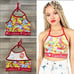 Iron Fist Lots of Rainbow Care Bears Halter, XL NWT