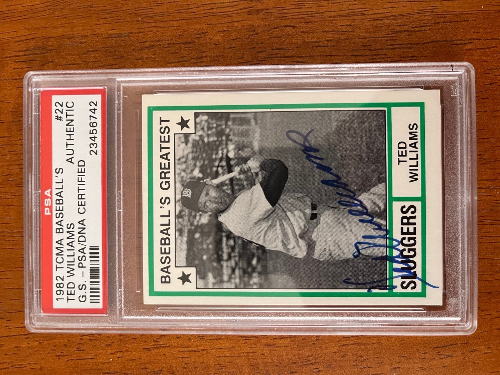 Ted Williams signed autographed card