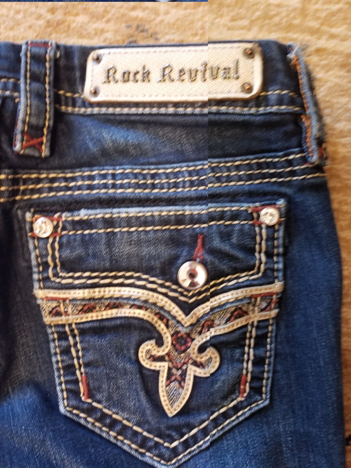 Rock Revival Boot Cut Jeans Size 27