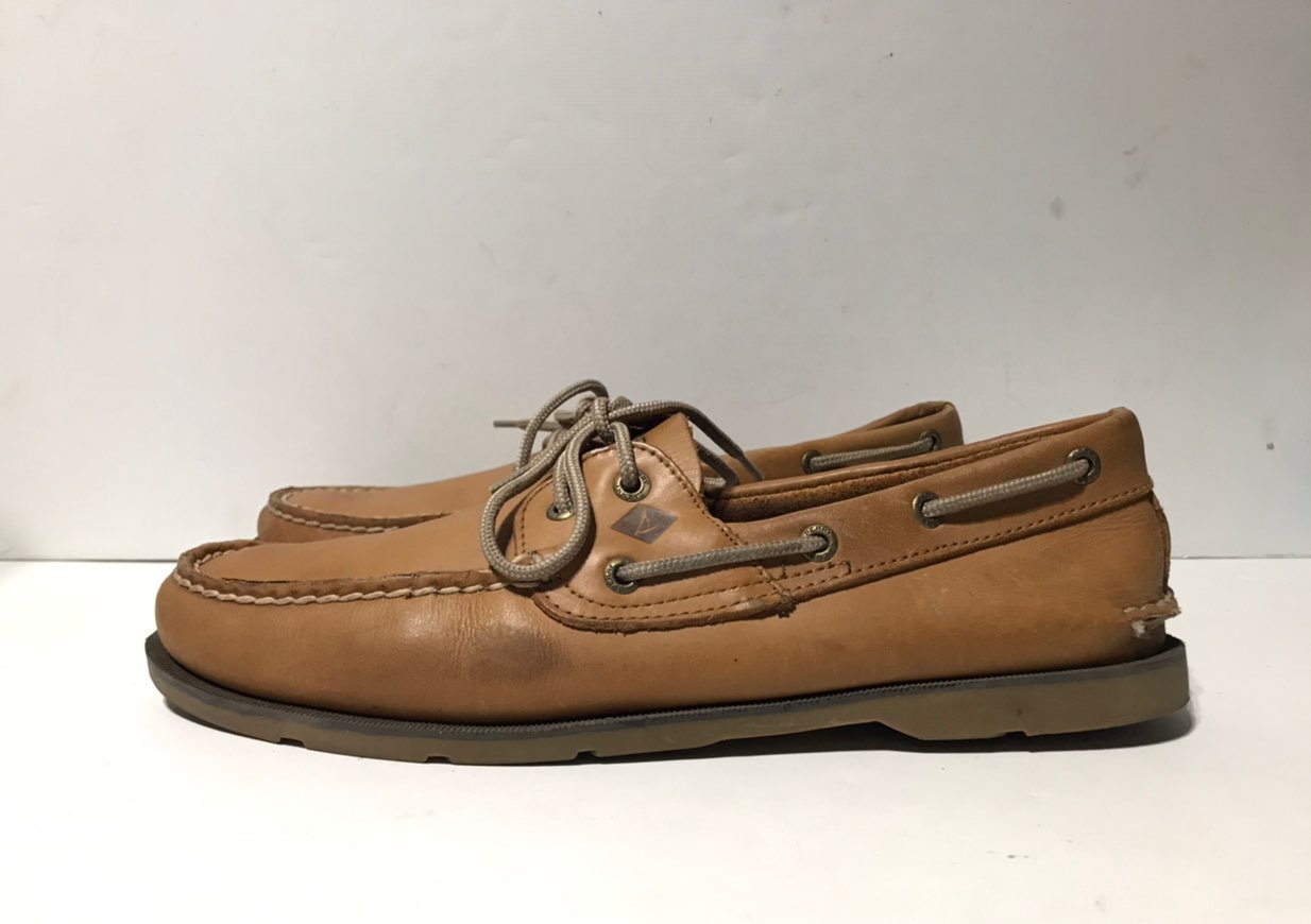 Sperry Topsider Boat Mens Shoes size 10.5 Brown Leather