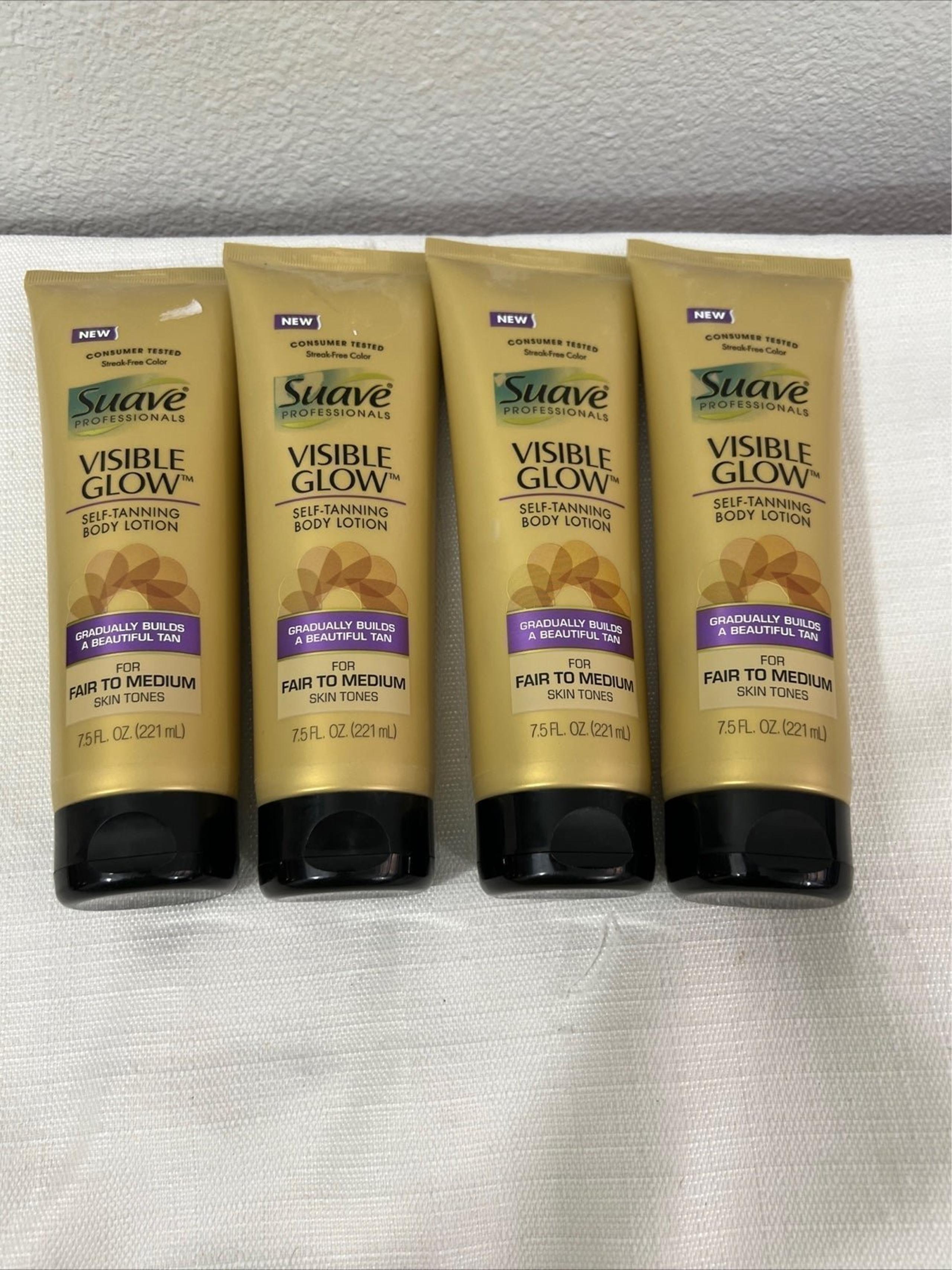 Lot of 4 Suave tanning lotion