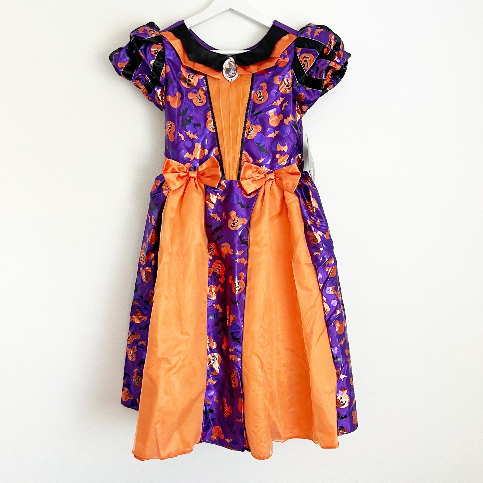 NWT Disney Store Girls Minnie Mouse Witch Halloween Costume Dress 11/12 Purple