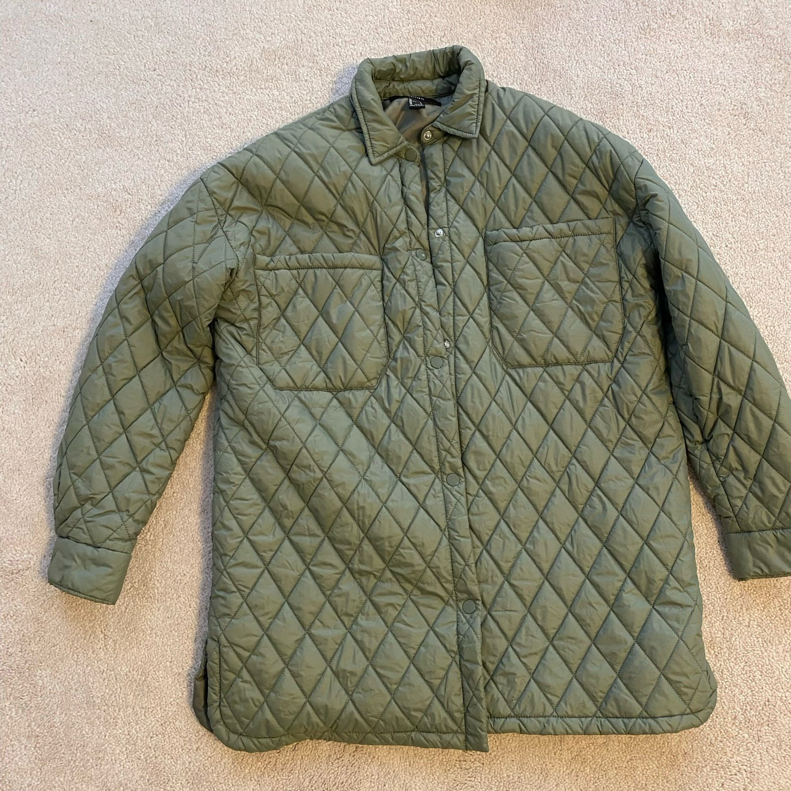 F21 quilted coat size S