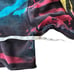 Full Send Tie Dye Cropped Hoodie 2XL XXL Back Print Black Red Yellow Blue