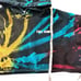 Full Send Tie Dye Cropped Hoodie 2XL XXL Back Print Black Red Yellow Blue