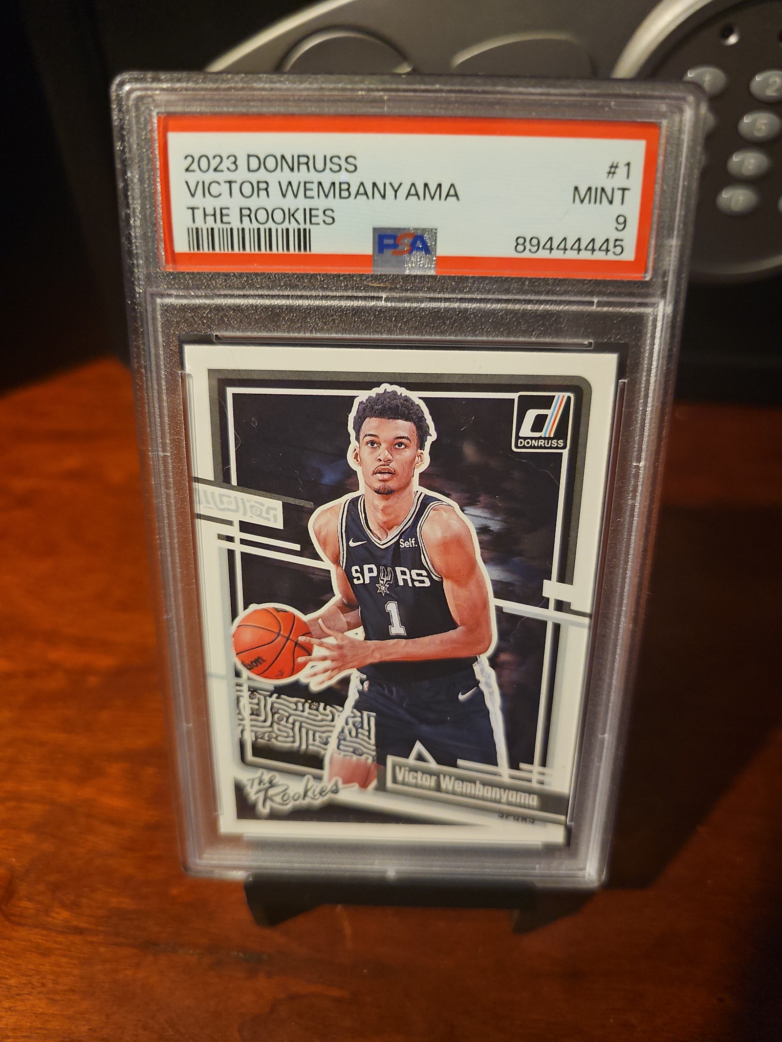 Victor Wembanyama 2023 Donruss The Rookies PSA 9 Spurs