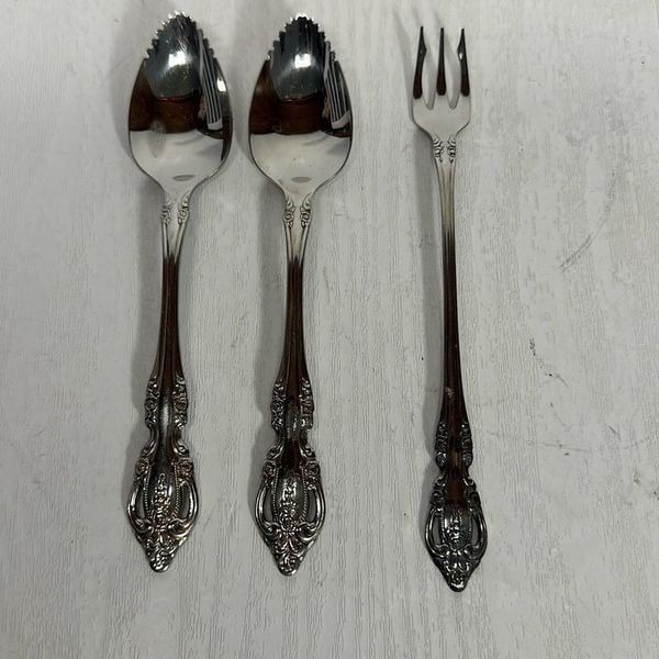 Oneida Community Brahms Stainless Steel Flatware Bundle Cocktail Spoon set of 3