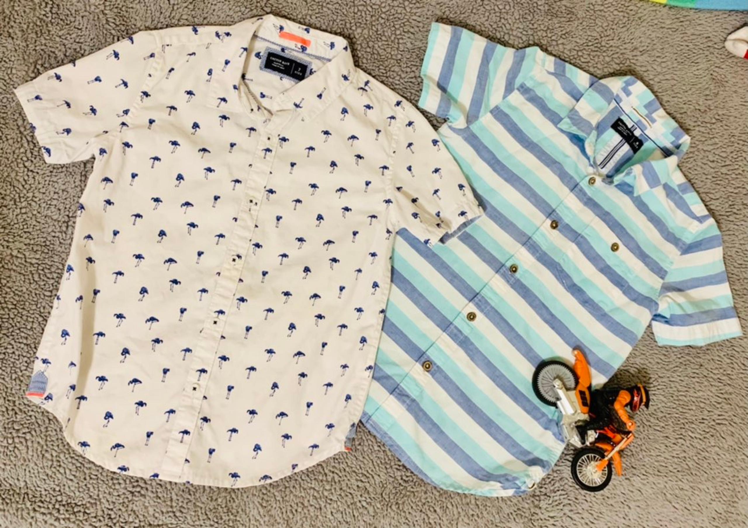 2 Boy's Summer Button Up Shirts
