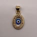 10K Gold Evil Eye Charm