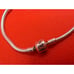 Pandora Sterling Silver Snake Chain Bracelet Logo Clasp - 8