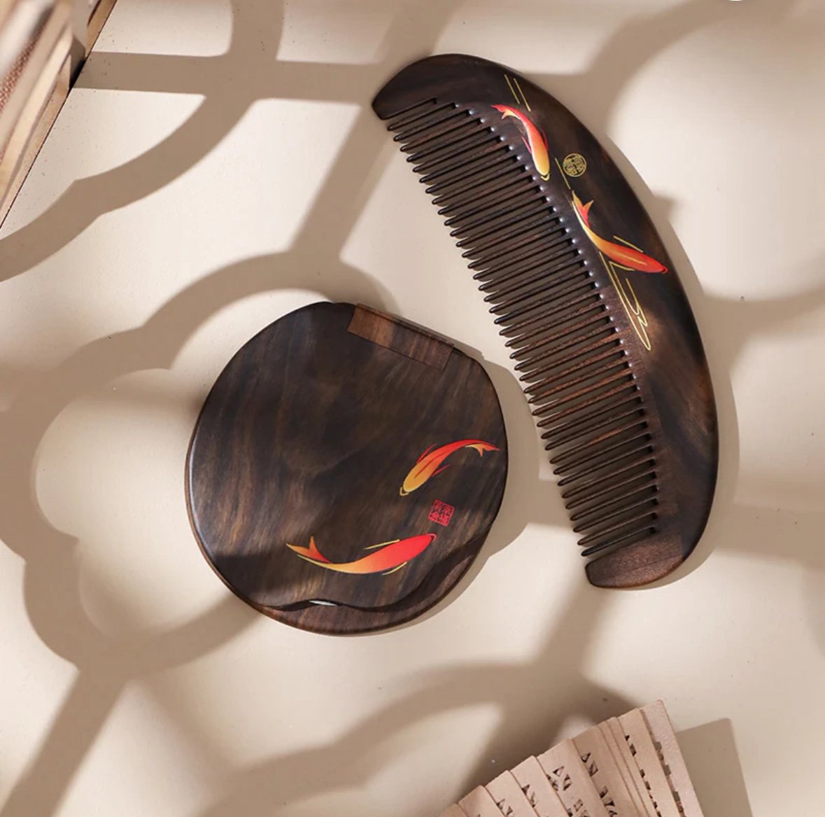 Mirror and comb