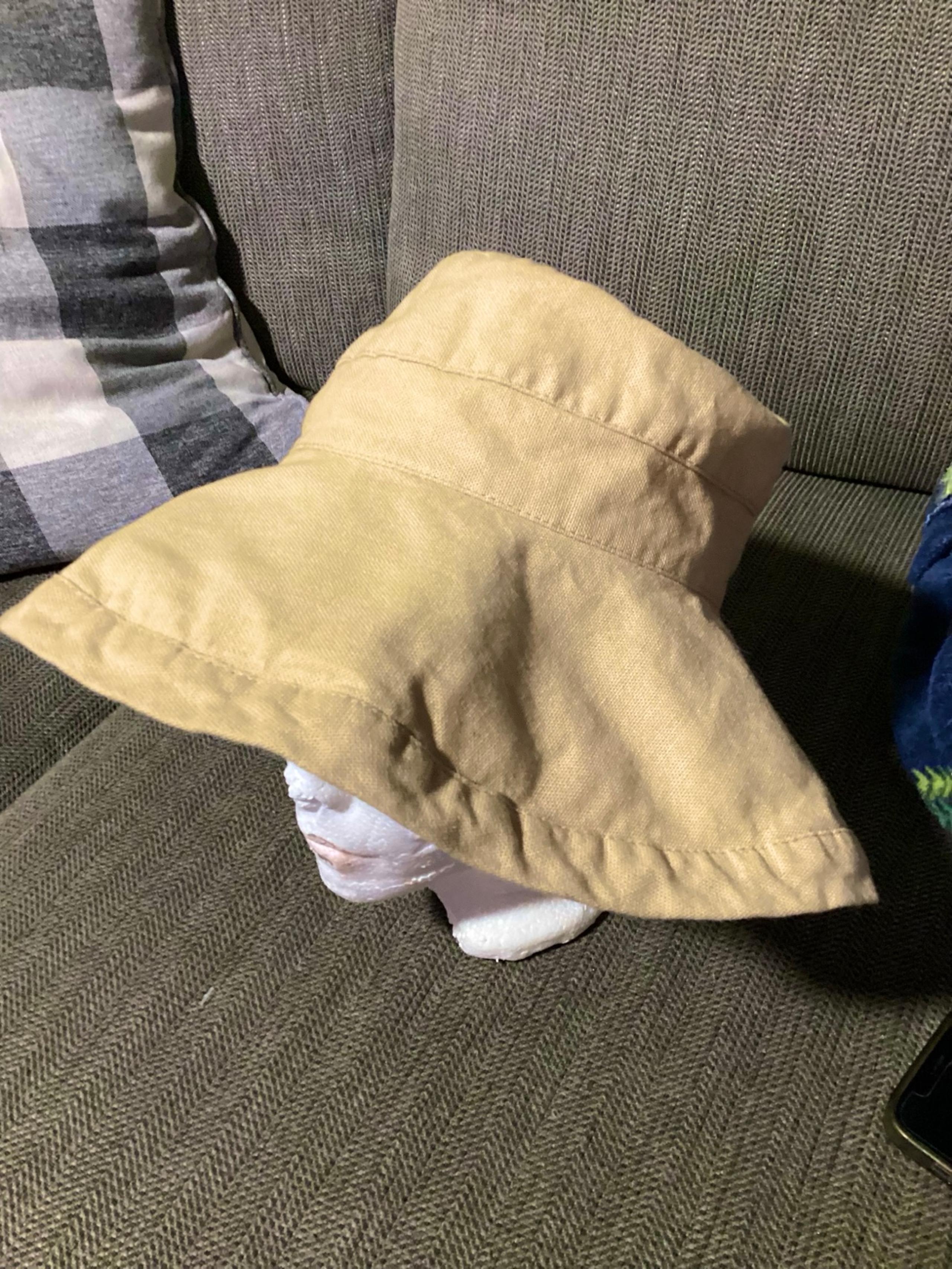Scala Women’s Collezione Lahaina Cotton Canvas Sun Hat Bucket Wide Brim Tan.  OS