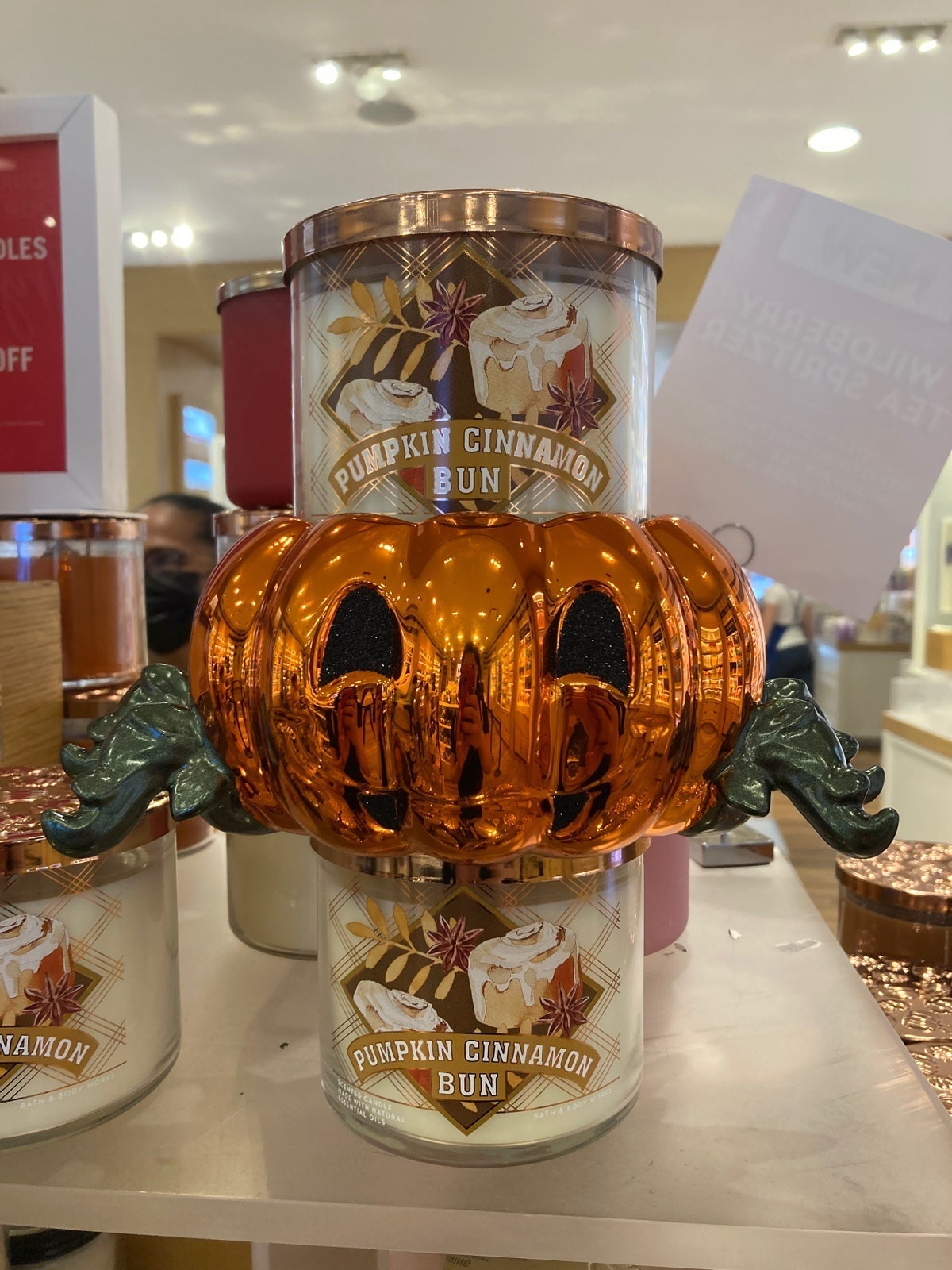 BBW Pumpkin Spider halloween candle holder 2022 new released