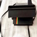 80’s Vintage Polaroid Rainbow OneStep 600 Instant Film Camera with Strap Works