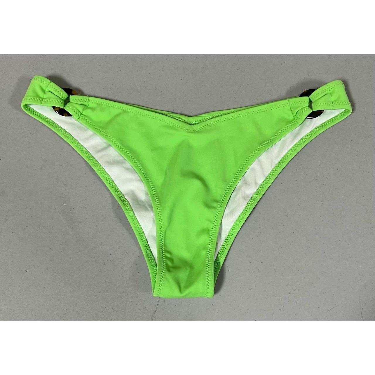 VS Lime Green O-Ring Bathing Suit Bikini Swimsuit Swimwear Swim Bottoms Size S