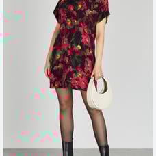 Alicie + olivia black & pink floral dress