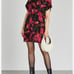 Alicie + olivia black & pink floral dress