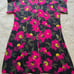 Alicie + olivia black & pink floral dress