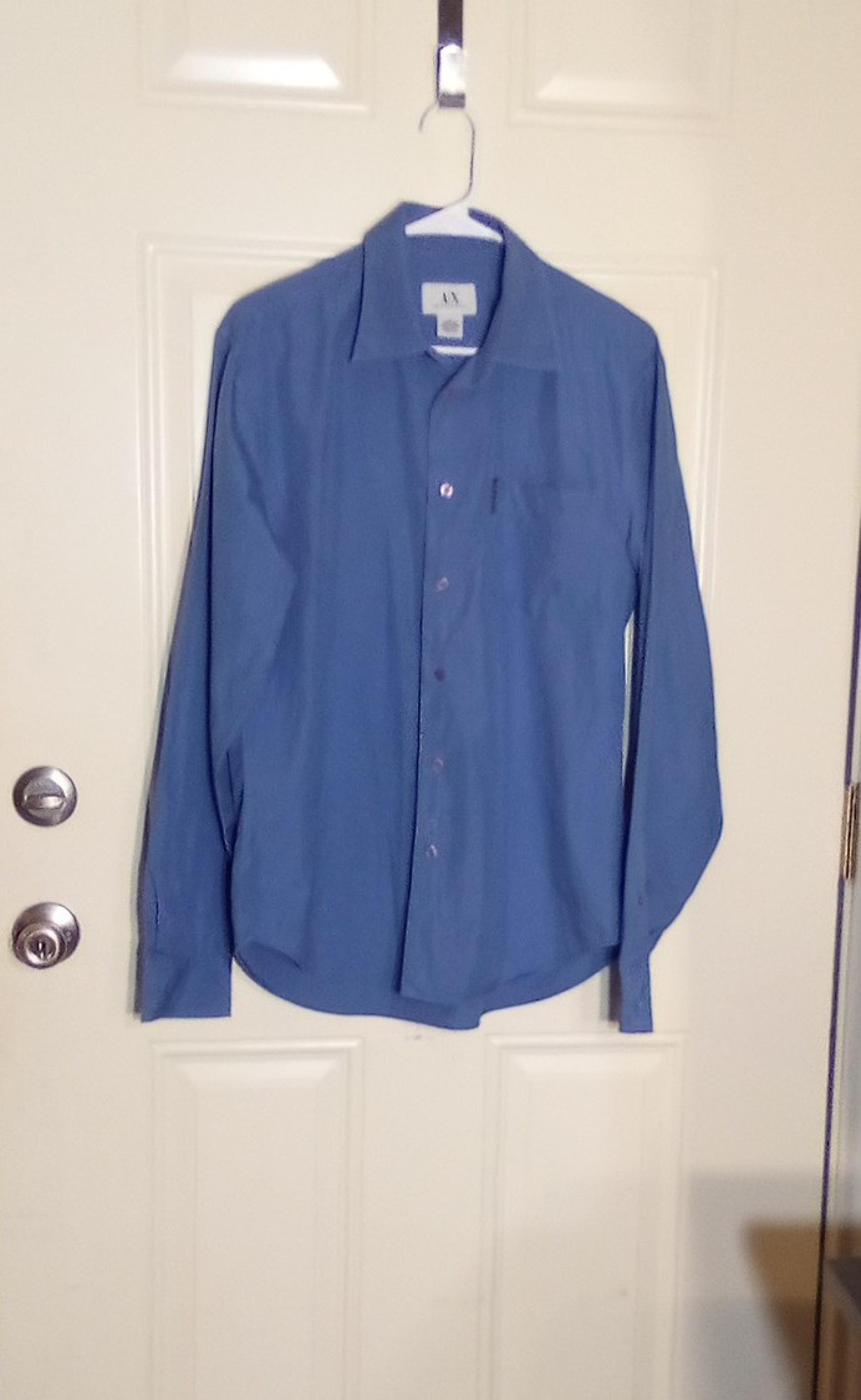 A|X Armani Exchange Shirt Men's Size M Color Blue