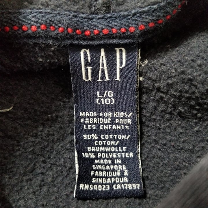 60% Off - GAP hoodie Large 10 embroidered spellout logo pullover kangaroo pocket VINTAGE - Reduced:£34[hoKids_4822465ua]