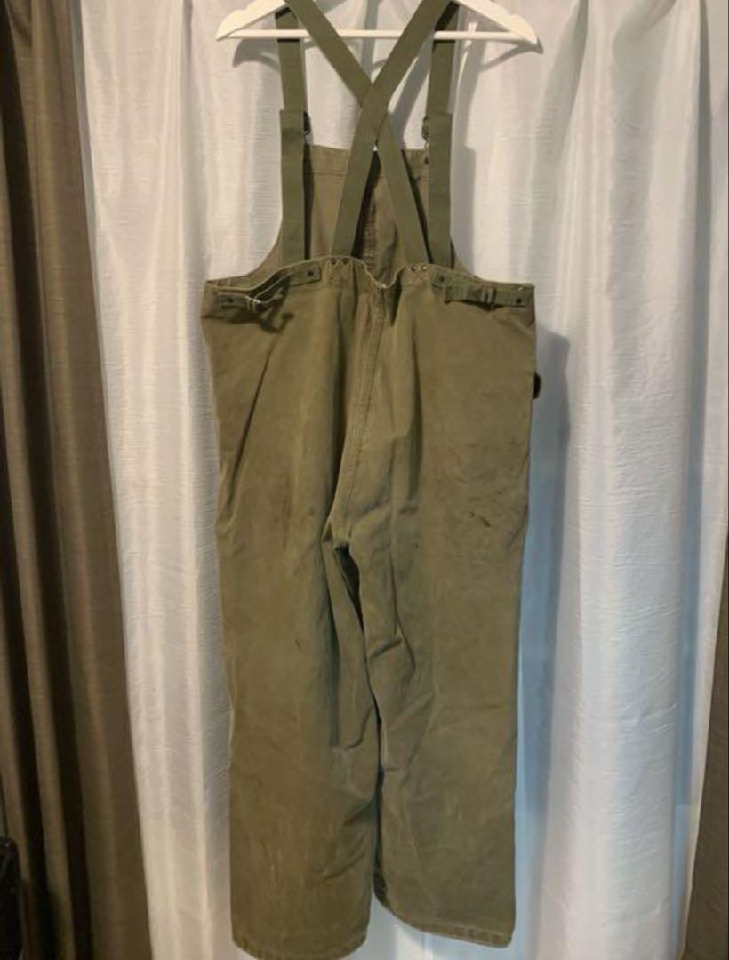 【全品送料無料】 40s Overall Deck Coated Rubber USN パンツ