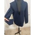 NWT Chico’s Spa Collection navy cotton knit hoodie Women’s size medium