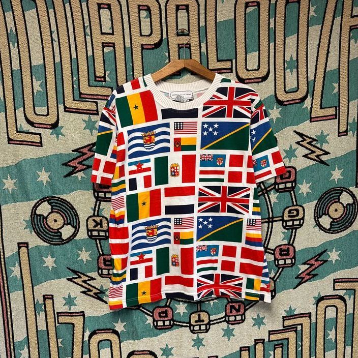 VIntage 90s RARE Adrian Vittadini Flash AOP Shirt